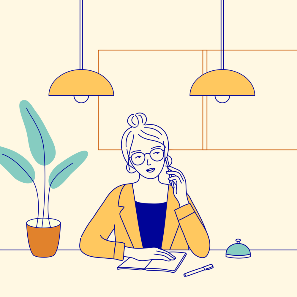 Student studying at a desk